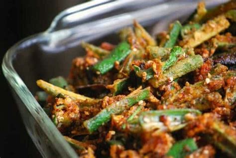 Kurkuri Bhindi Crispy Okra Recipe Awesome Cuisine