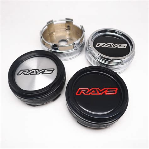 4pcs 66mm Wheel Center Caps Hub Rays VOLK CE28 TE37 Alloy Rims Dust