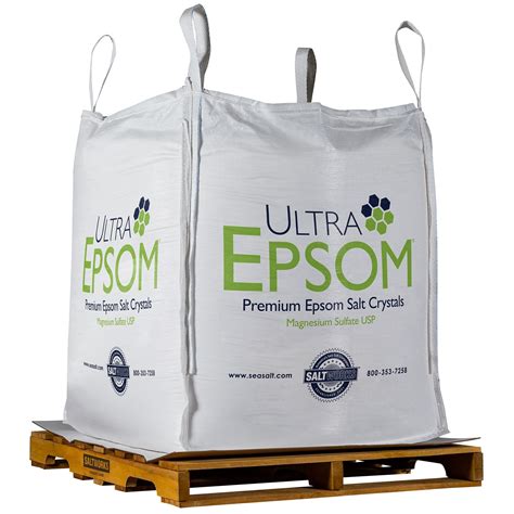 Ultra Epsom® Premium Bath Salt Bulk Fine Grain 2200 Lb Super Bag Saltworks®