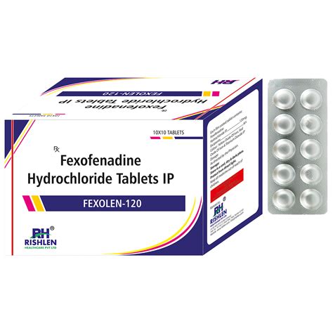 Fexolen Mg Tablet Fexofenadine Mg Rishlen Healthcare