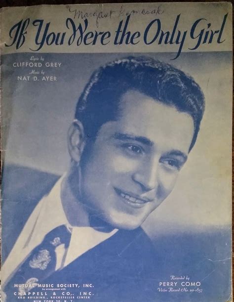 Perry Como Perry Como Old Sheet Music Music