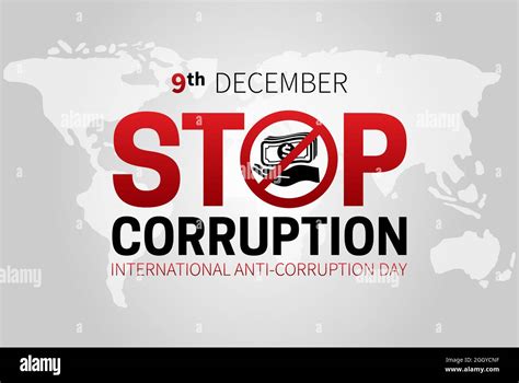 Stop Corruption And International Anti Corruption Day Banner