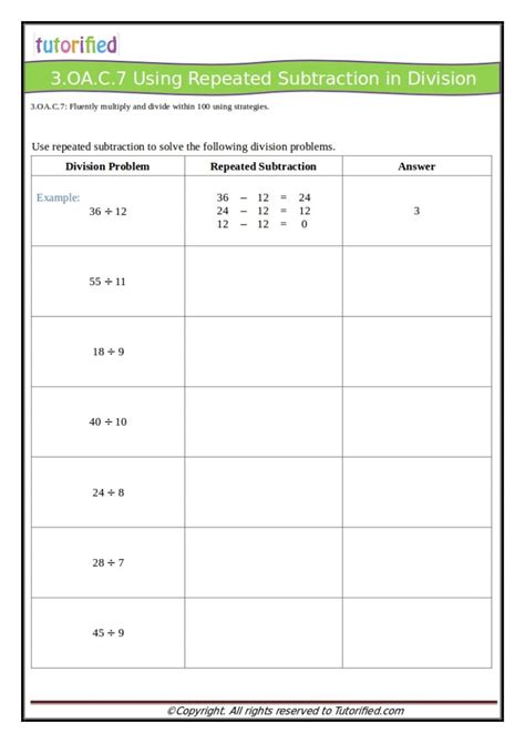 3rd Grade Common Core Math Worksheets Worksheets Library