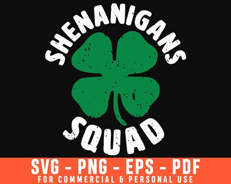 Shenanigans Squad Svg Shenanigans Svg St Patricks Day Svg Etsy