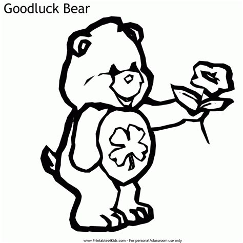 Lucky Care Bear Coloring Pages Clip Art Library