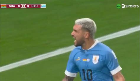 Gol de Arrascaeta Uruguay vs Ghana la Celeste anotó dos goles y está