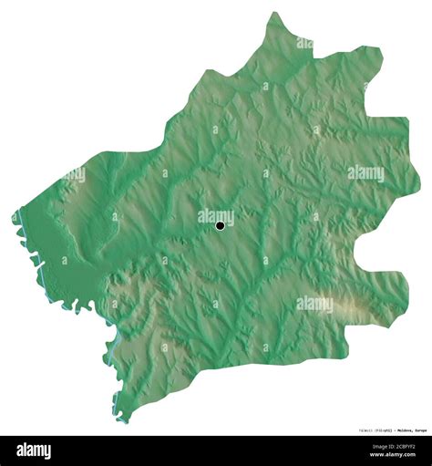 Shape Of F Le Ti District Of Moldova With Its Capital Isolated On