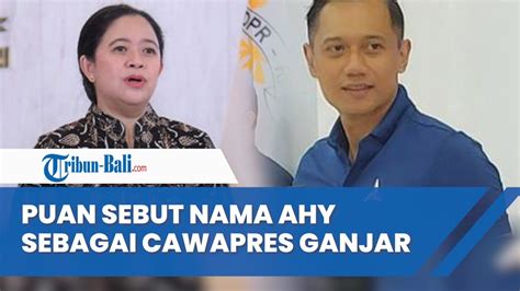 Puan Maharani Sebut Ahy Masuk Bursa Capres Ganjar Demokrat Apresiasi