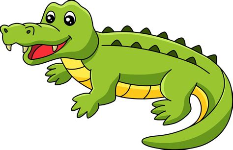 Crocodile Cartoon Colored Clipart Illustration 6458044 Vector Art at ...