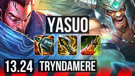 Yasuo Vs Tryndamere Top M Mastery Solo Kills Games