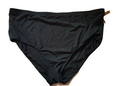 58 Captiva Bikini Bottom Swim Black Size 3 Plus New Swimwear EBay