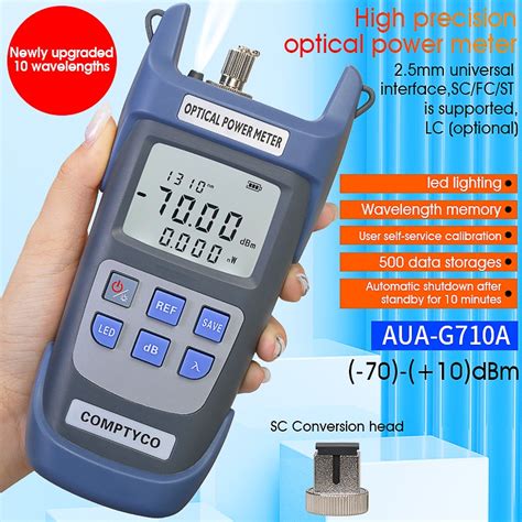 Comptyco Ftth Fiber Optical Power Meter Aua G A G A Fiber Optical