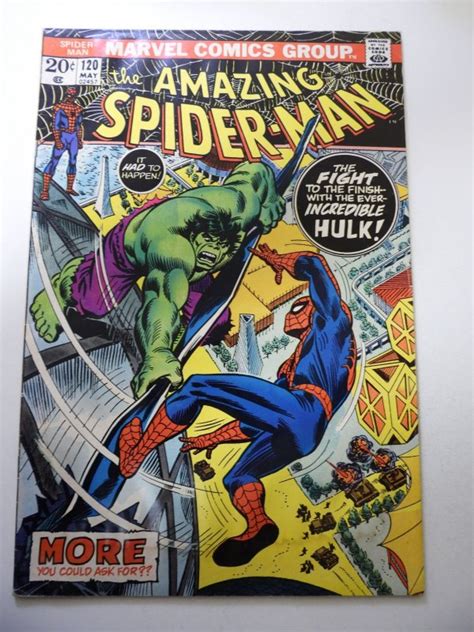 The Amazing Spider Man 120 1973 GD VG Condition Moisture Stains