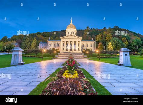 Montpelier Vermont State Capitol Building High Resolution Stock