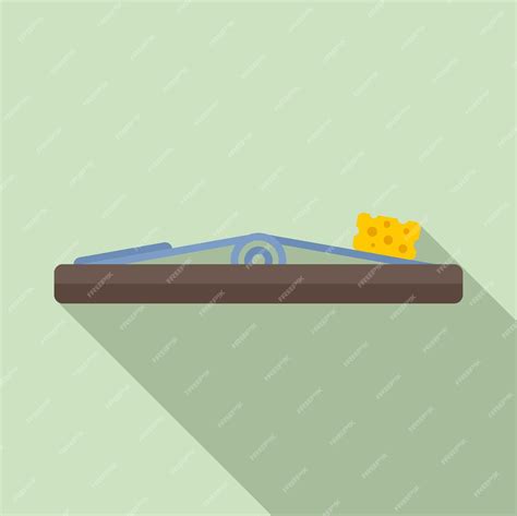 Premium Vector Cheese Mouse Trap Icon Flat Illustration Of Cheese