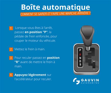 Conduire une boîte automatique Gauvin Automobiles