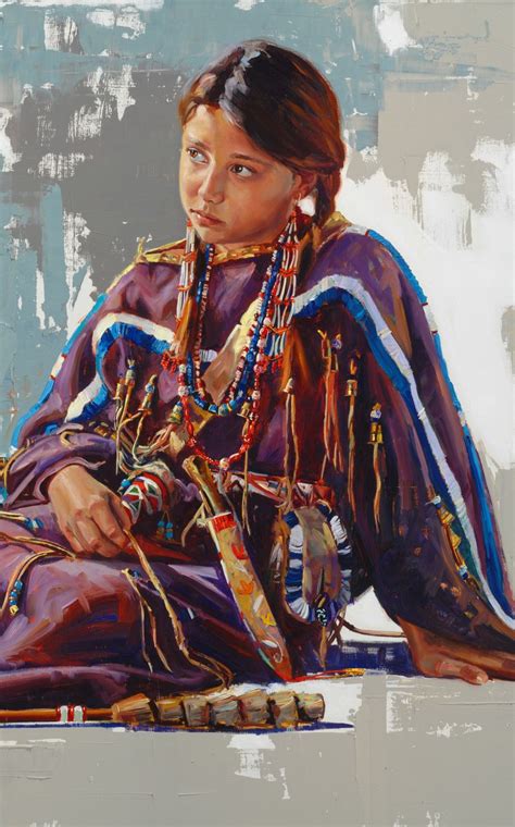 Resting Maiden Detail By Jeremy Winborg Native American