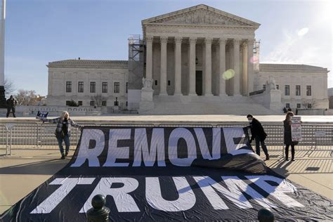 Supreme Court Arguments Begin In Landmark Case Seeking To Kick Trump