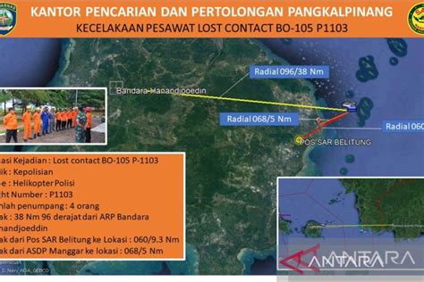 Tim Sar Gabungan Temukan Satu Korban Helikopter Polri Yang Jatuh Di