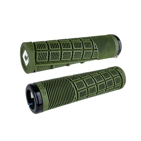 ODI REFLEX XL V2 1 LOCK ON GRIPS Length 135mm Color Army Green