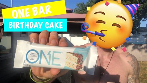 One Protein Bar Birthday Cake Review YouTube