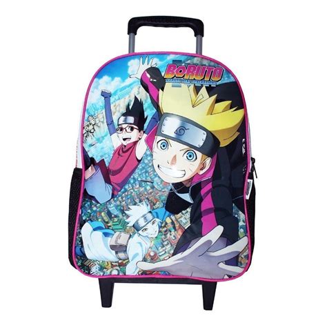 Mochila Naruto Boruto Rodinhas Oficial Masculina Grande Top Submarino