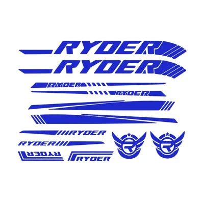 Ryder Mountainbike Frame Design Set Cutout Stickers Lazada PH