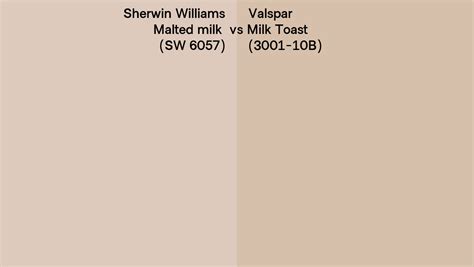 Sherwin Williams Malted Milk Sw Vs Valspar Milk Toast B