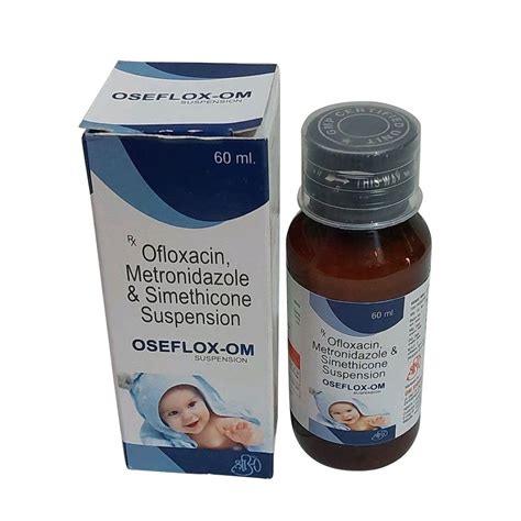 OSEFLOX OM Ofloxacin Metronidazole Simethicone Suspension 60ml At Rs 75