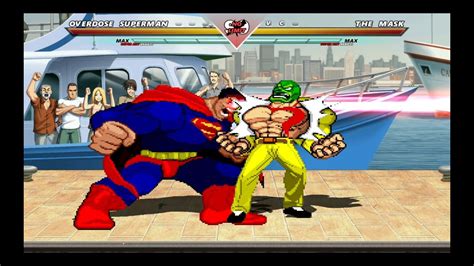 The Mask Vs Overdose Superman Highest Level Insane Epic Fight Mugen