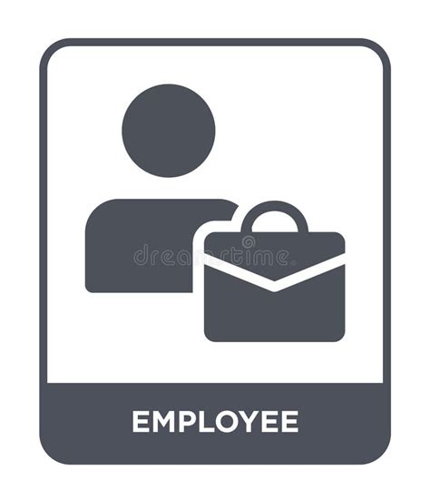 Employee Icon In Trendy Design Style Employee Icon Isolated On White