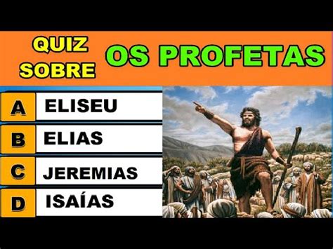 Os Profetas Da B Blia Perguntas Resposta No Jogo Da B Blia