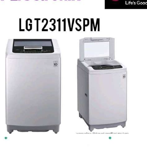 Jual Lg T2311vspm Mesin Cuci Lg 11kg Top Loading Smart Motion Dengan