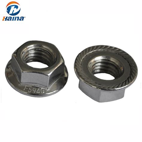 Din6923 Stainless Steel Ss304 Hex Flange Nutsflange Nut China Flange Nut And Hex Flange Nut