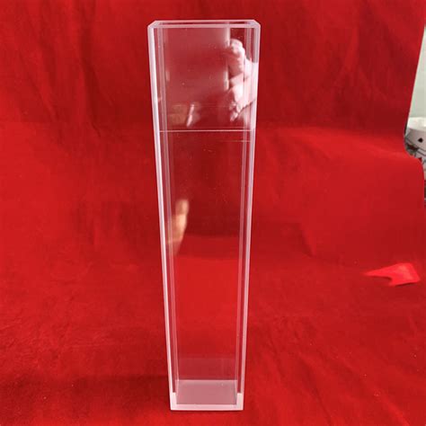 Quartz Glass Spectrophotometer Cuvette With Two Clear Side And Frosted