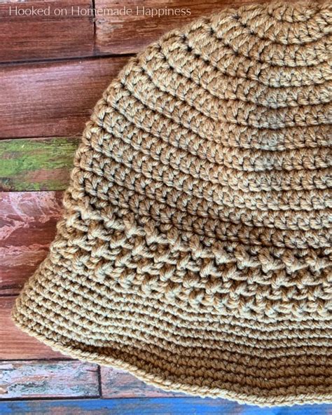 Basketweave Bucket Hat Crochet Pattern Cal For A Cause Hooked On