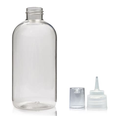 Ml Clear Pet Boston Spout Bottle Overcap Ampulla Packaging