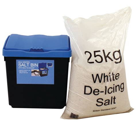 Small Grit Bins 30l And 47l With Rock Salt Ese Direct