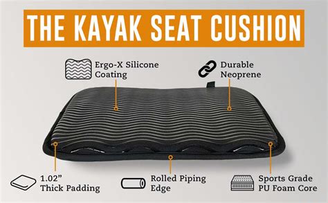 Outdooressentials Kayak Seat Cushion Seat Pad Kayak Cushion Seat Waterproof