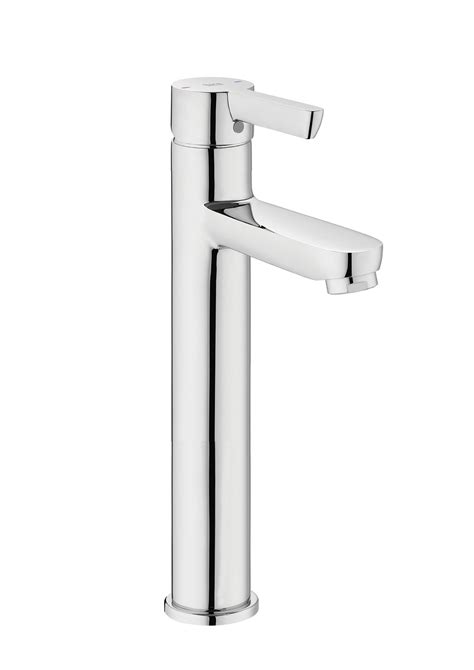 ROCA High Neck Basin Mixer With Click Clack Silver Online Hardware