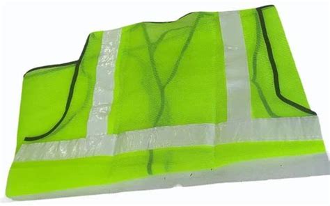 Polyester Parrot Green Safety Jacket At Rs 35 पॉलिएस्टर की सुरक्षा जैकेट In New Delhi Id