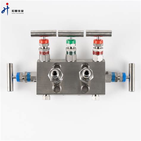 Ss316 5 Valve Manifolds For Rosemount Transmitter Stainless Steel 6000psi Manifolds 5 Way