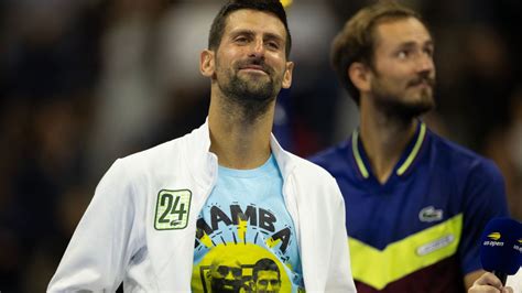 Novak Djokovic Wears Kobe Bryant Shirt After Us Open Victory Abc7 Los Angeles