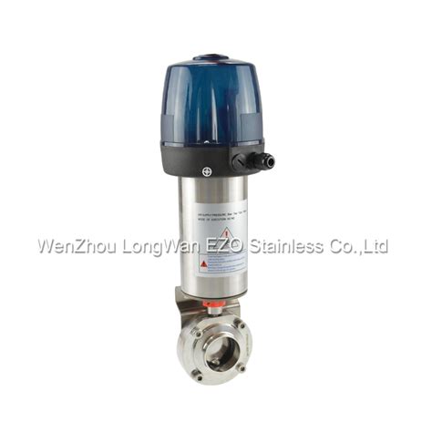 Stainless Steel DIN Sanitary Polishing Powder Butterfly Valve