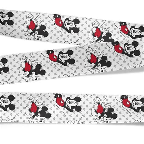 Fita De Cetim Estampada 25 Mm Por 10 M Mickey Shopee Brasil