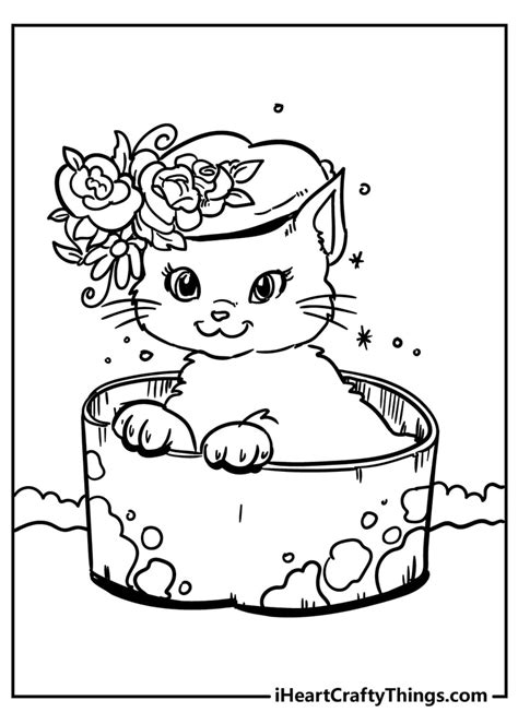 Cat In The Cat Coloring Pages