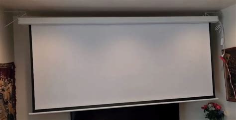 How To Hang Projector Screen From Ceiling Steps