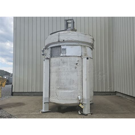 Used 2 200 Gal 316 Stainless Steel Jacketed Pressure Rated Reactor Mix