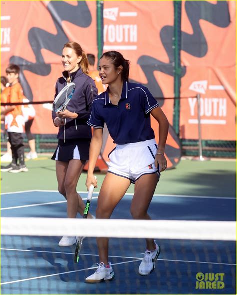 Kate Middleton Meets And Plays Tennis With Us Open Champion Emma Raducanu