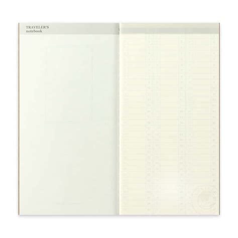 TRAVELER S Notebook Refill 018 Weekly Free Vertical Lamune Shop